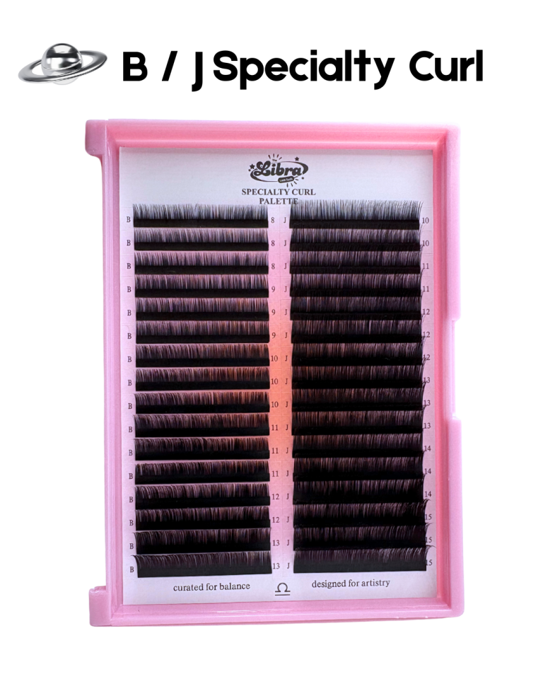b curl lash palette, j curl lash palette