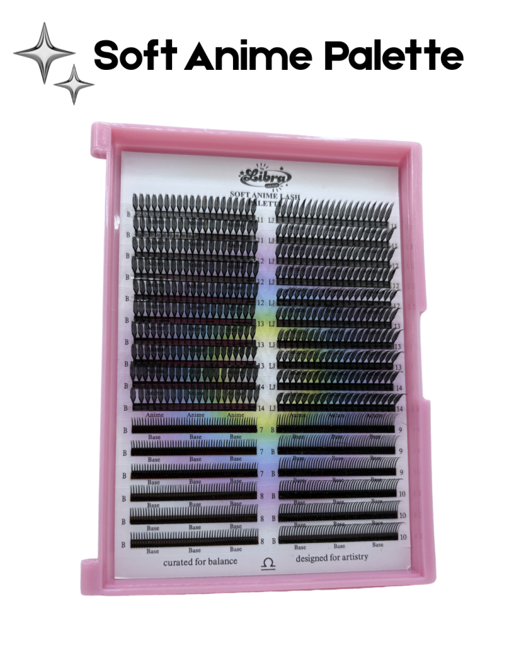 anime lash palette, soft anime lash tray for lash artists